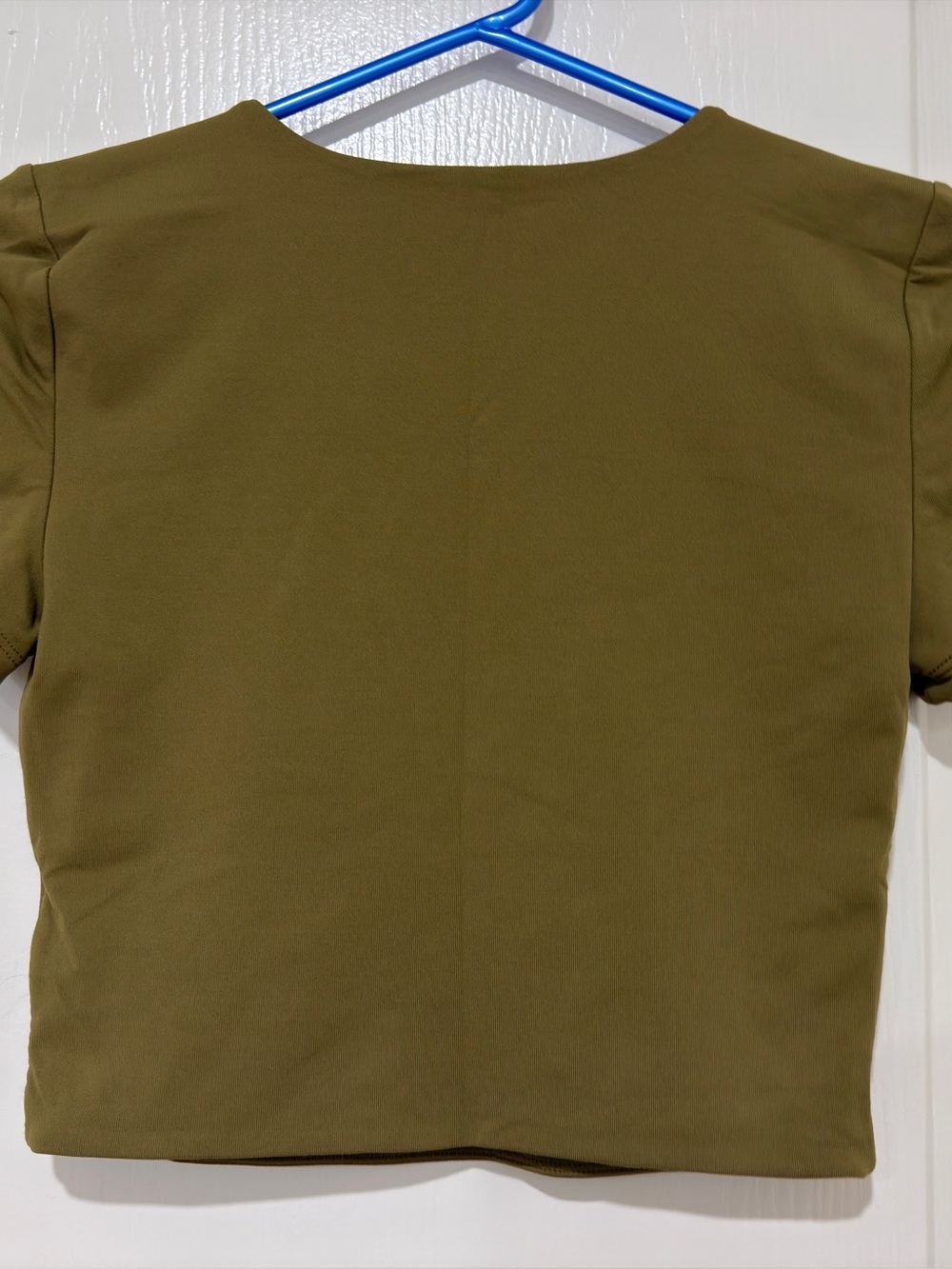 Babaton Olive Ribbed Cropped Top - Picture 4 of 4